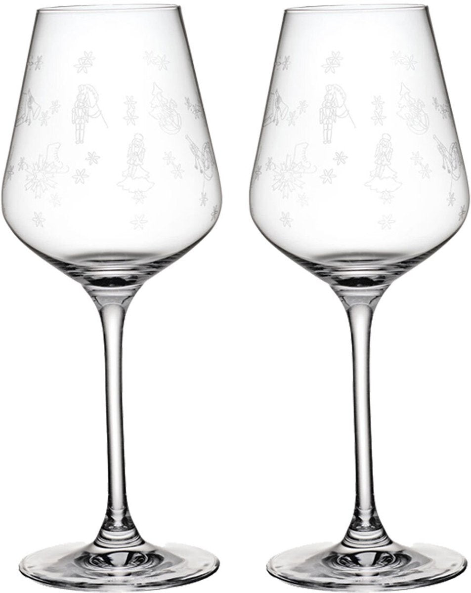 Merkloos sans marque villeroy boch toy's delight wit wijnglas 38 cl 2 stuks