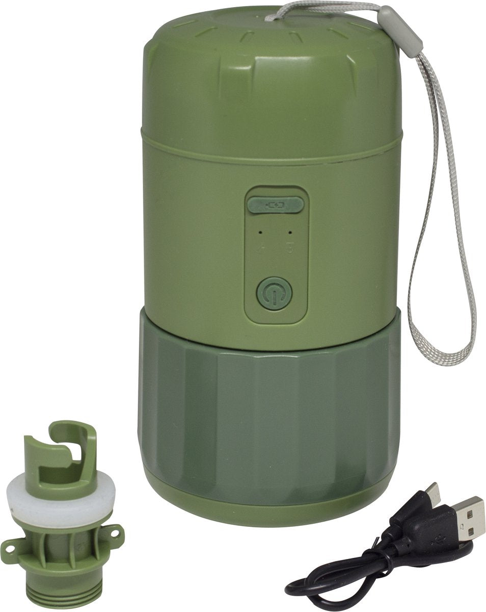 Eurotrail - compressor pomp oplaadbaar - 12psi - groen