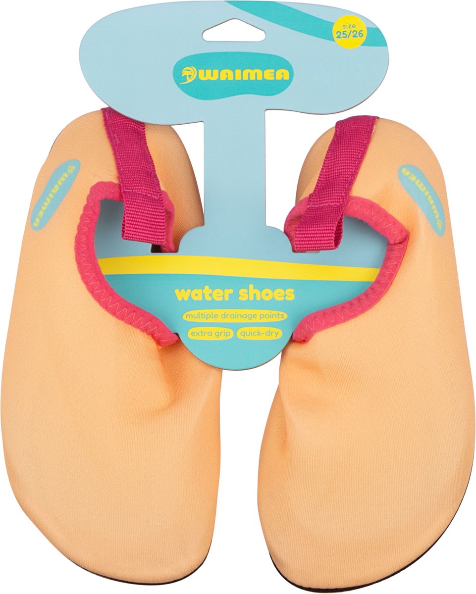 Waimea waterschoen - kinderen - antislip - extra grip - oranje - maat 25 26