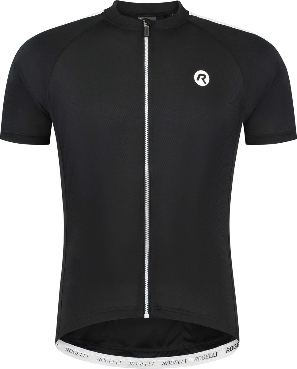 Rogelli explore fietsshirt heren - korte mouwen - zwart wit - xxl