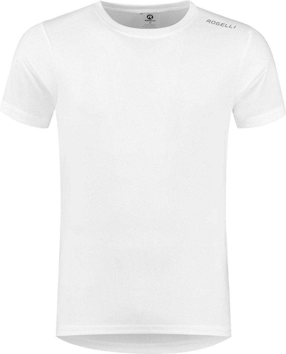 Rogelli promo hardloopshirt heren - korte mouwen - wit - m