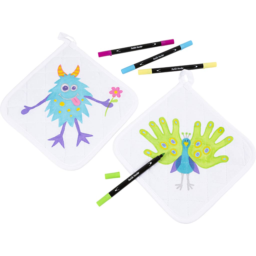 Easykit http: www.cchobby.nl groepsset-pannenlappen-met-stiften-zwart-wit-1-set