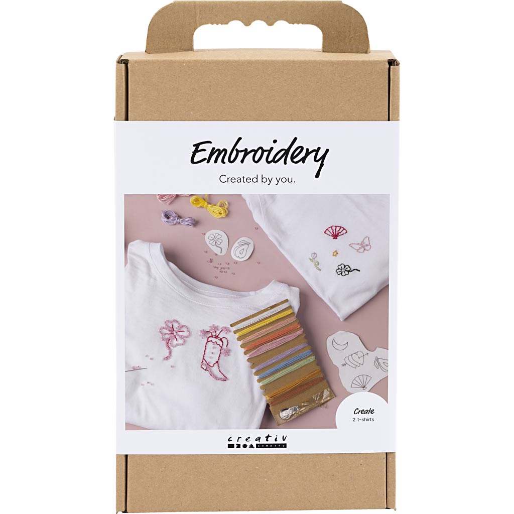 Creativ company http: www.cchobby.nl hobbyset-borduurwerk-t-shirt-wit-1-doos