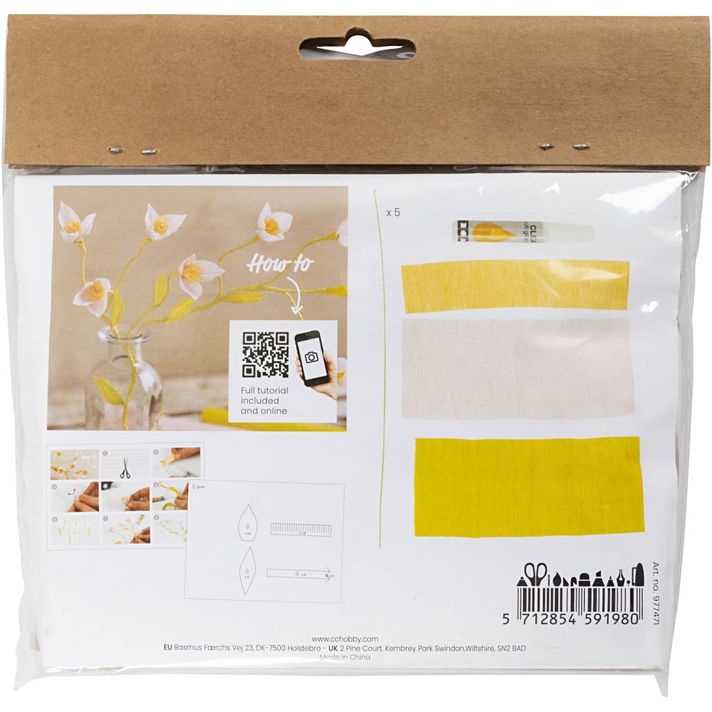 Creativ company http: www.cchobby.nl mini-hobbyset-crepepapier-kersentak-crepe-verhouding-180-1-doos