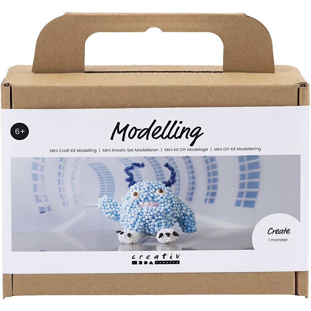 Creativ company http: www.cchobby.nl mini-hobbyset-boetseren-monster-bobby-lichtblauw-1-doos