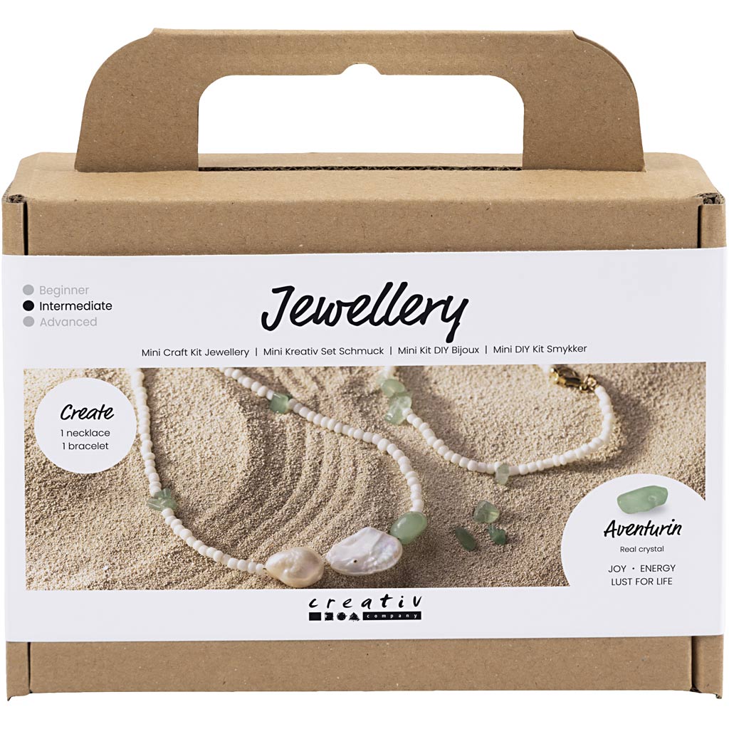 Creative company http: www.cchobby.nl mini-hobbyset-sieraden-aventurijn-ketting-en-armband-1-doos