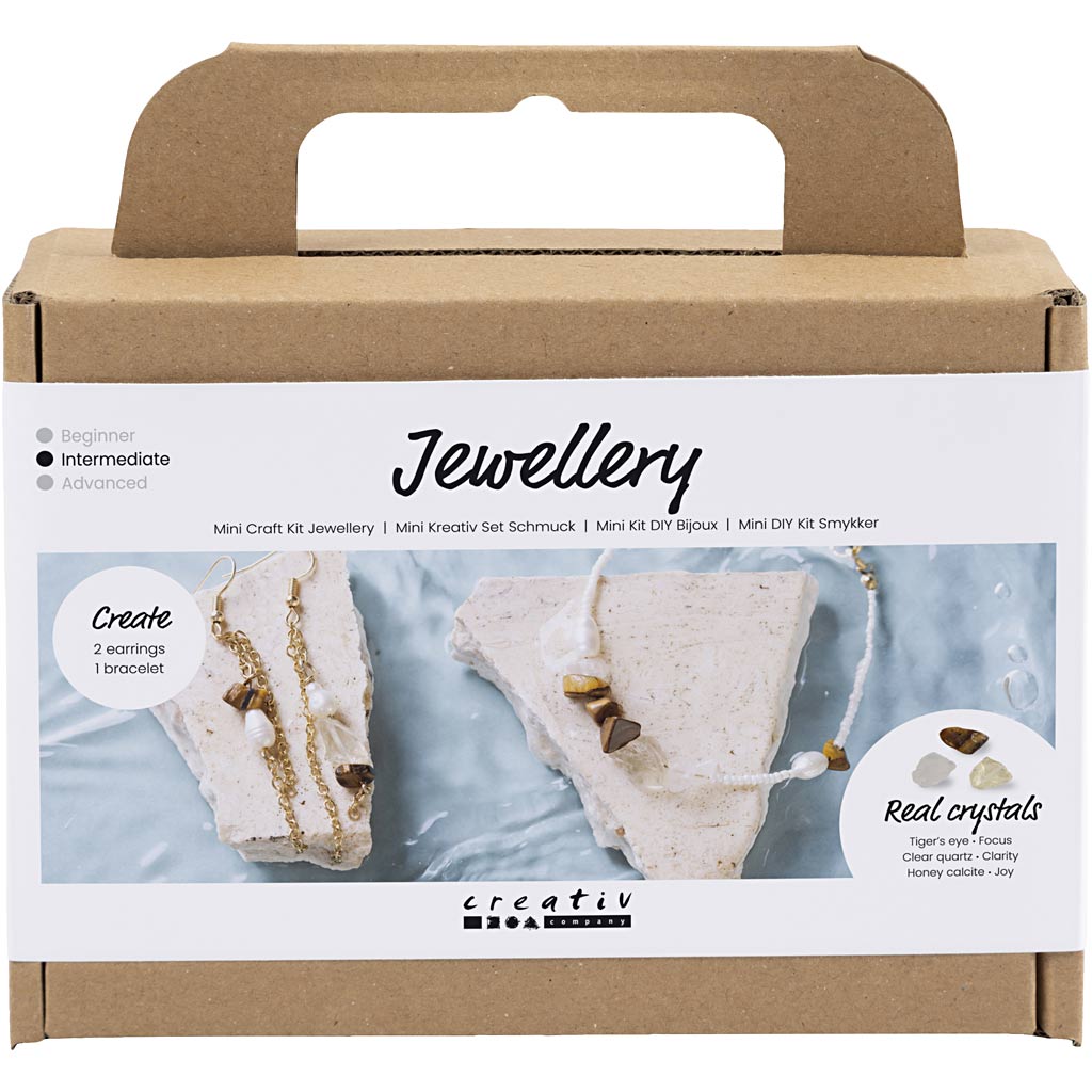 Creative company http: www.cchobby.nl mini-hobbyset-sieraden-kristal-halsketting-en-oorbellen-1-doos