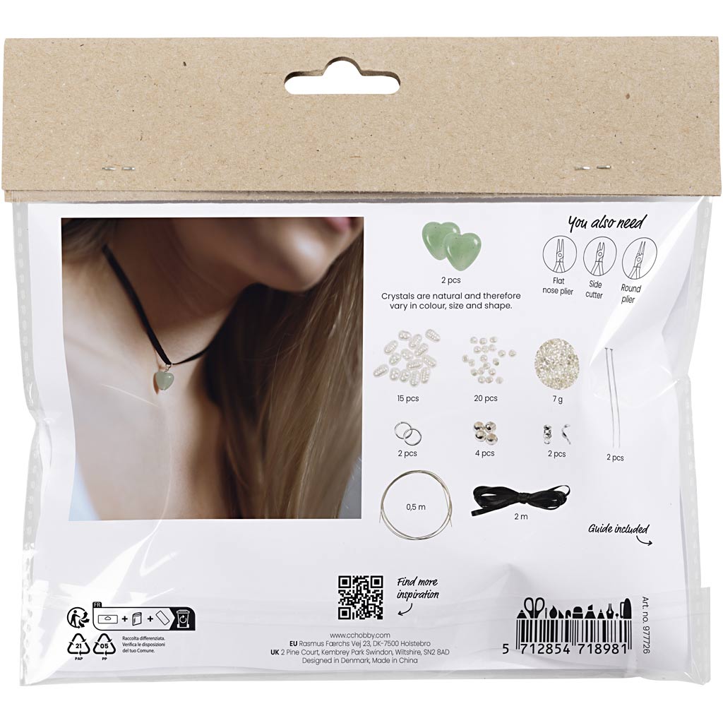 Creativ company http: www.cchobby.nl mini-hobbyset-sieraden-aventurien-hart-helder-1-doos