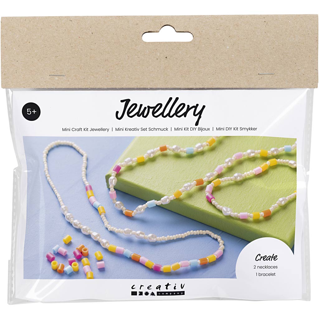 Creativ company http: www.cchobby.nl mini-hobbyset-sieraden-halskettingen-en-armband-diverse-kleuren-1-doos