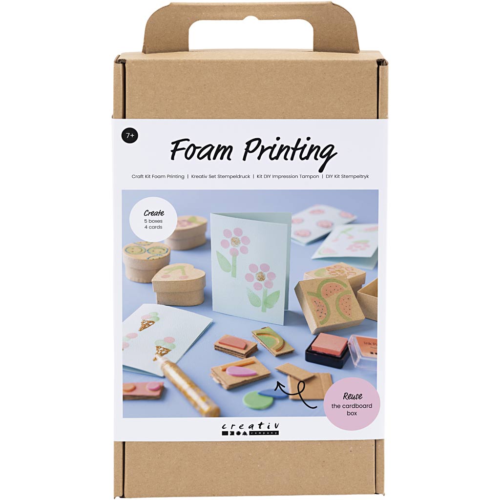 Creativ company http: www.cchobby.nl hobbyset-foam-druk-versierde-dozen-en-kaarten-beige-mid-groen-mint-helder-rood-1-doos