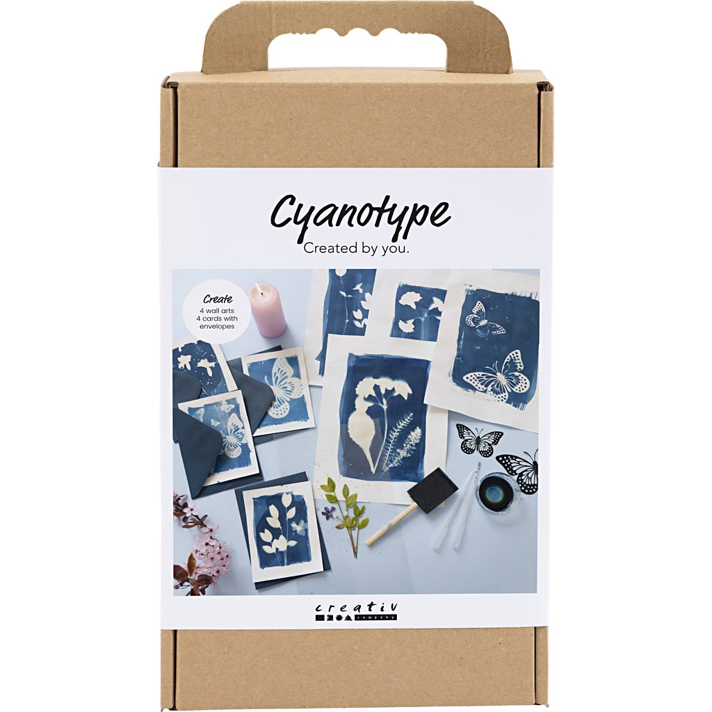 Creativ company http: www.cchobby.nl hobbyset-cyanotypie-blauw-1-doos