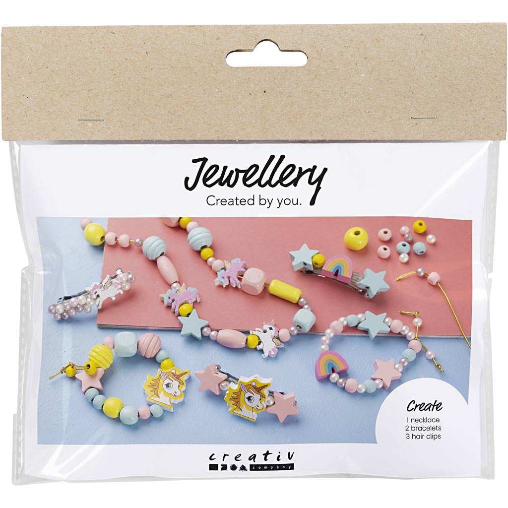 Creativ company http: www.cchobby.nl mini-hobbyset-sieraden-halsketting-armbanden-oorbellen-lichtblauw-lichtrood-geel-1-doos