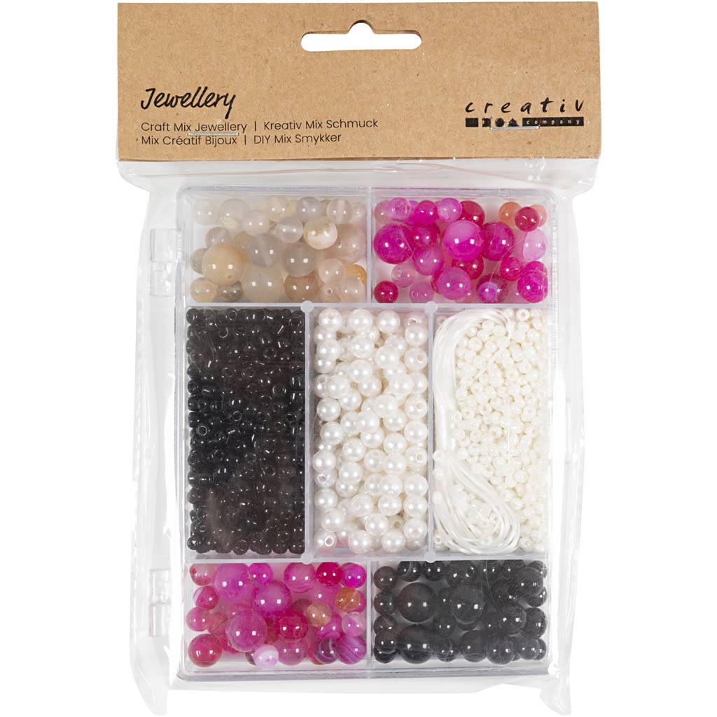 Http: www.cchobby.nl creatieve-box-sieraden-agaten-afm-2-6-10-mm-gatgrootte-0-8-1-8-mm-ca-2740-stuk-beige-zwart-roze-wit-parelmoer-1-doos