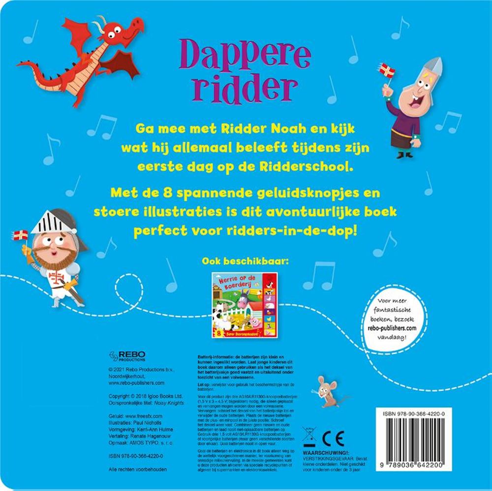 Geluidenboek: dappere ridder. 1+