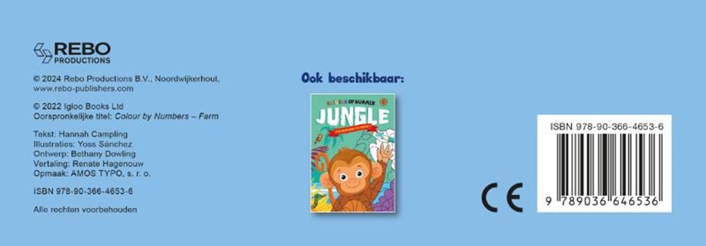 Boerderij - kleuren op nummer 4+