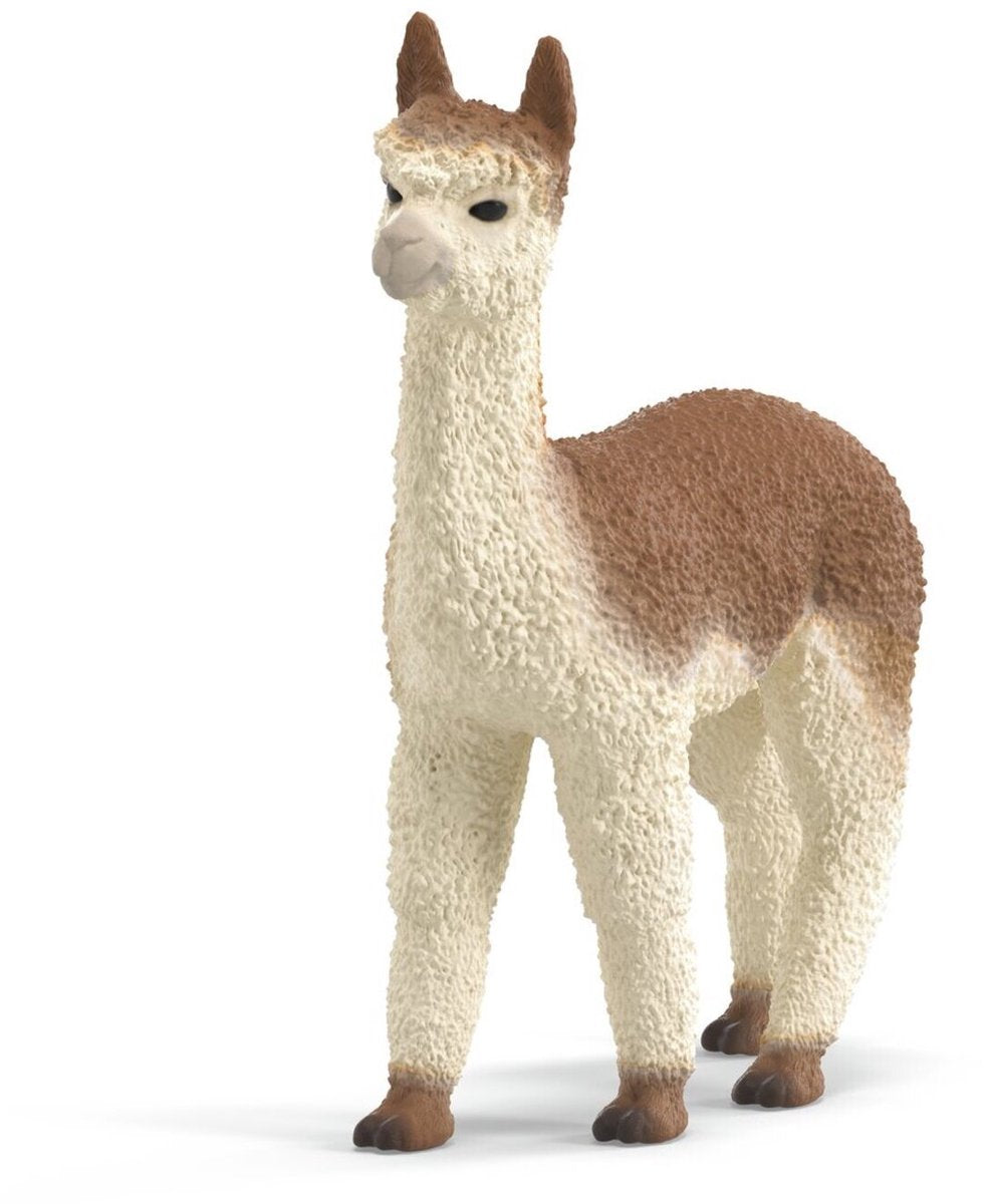 Schleich boerderijdier alpaka knuffelbaar speelfiguur pvc.