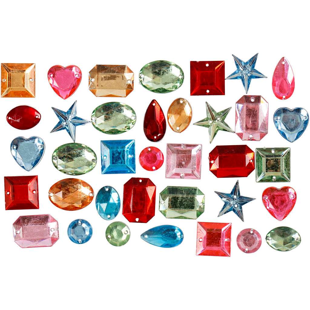 Creativ company http: www.cchobby.nl strasstenen-afm-10-17-mm-ca-50-stuk-diverse-kleuren-15-gr-1-doos