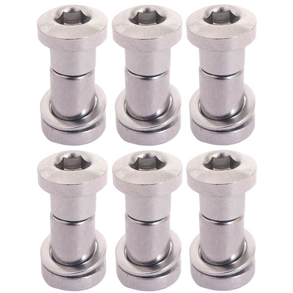 Bofix zadelpenbout inbus 19 mm - chroom (6 stuks)