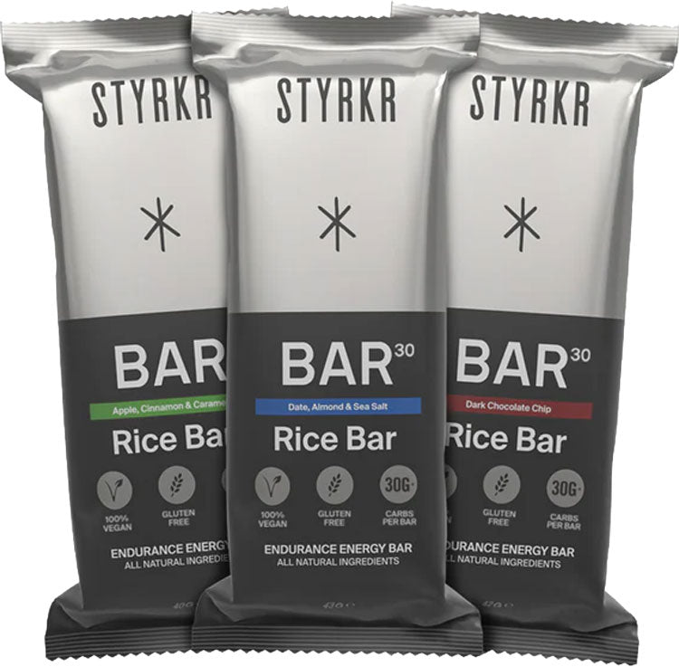 Styrkr bar30 energy bar 43g box of 12 | apple cinnamon caramel