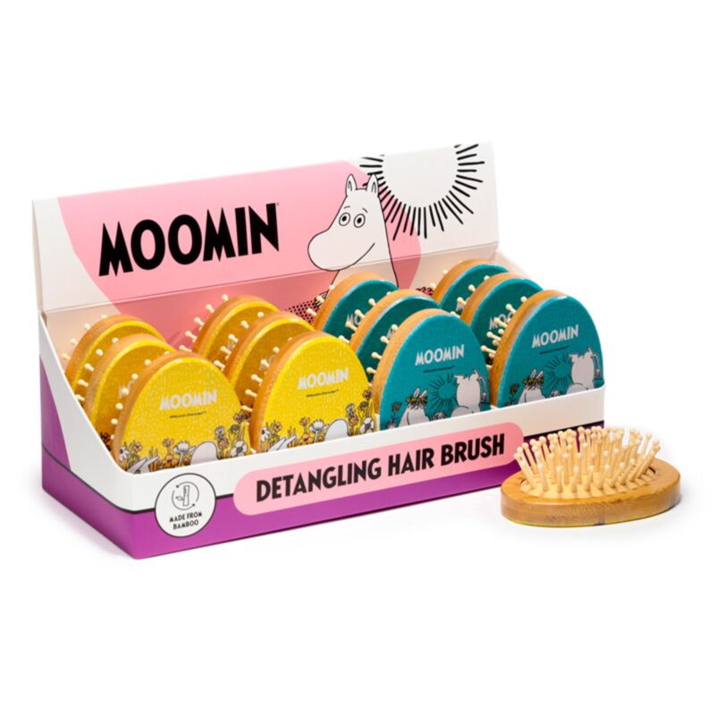Union moomin-vormige bamboe haarborstel
