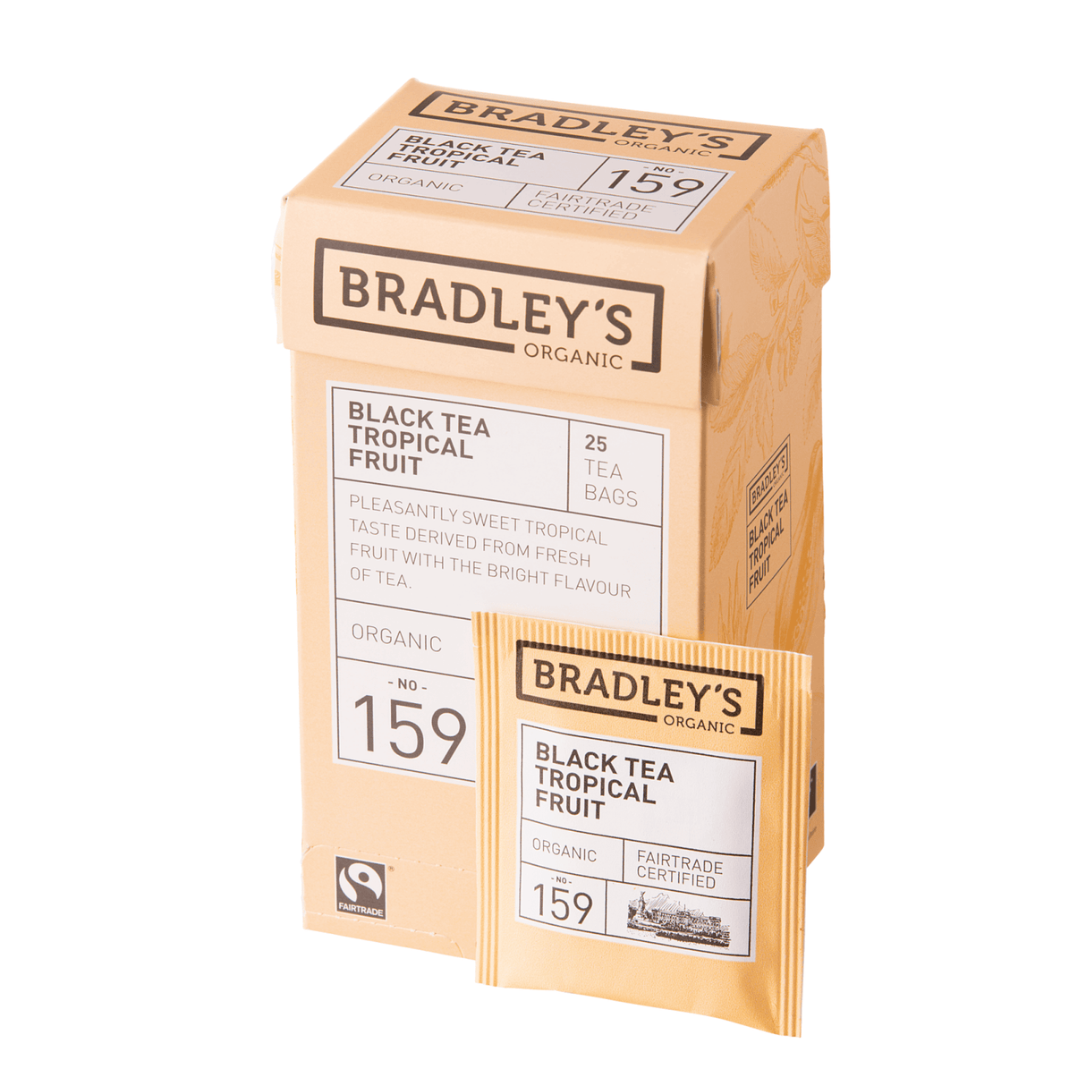 Bradley's organic no. 159 black tea tropical fruit (25x 2gr)