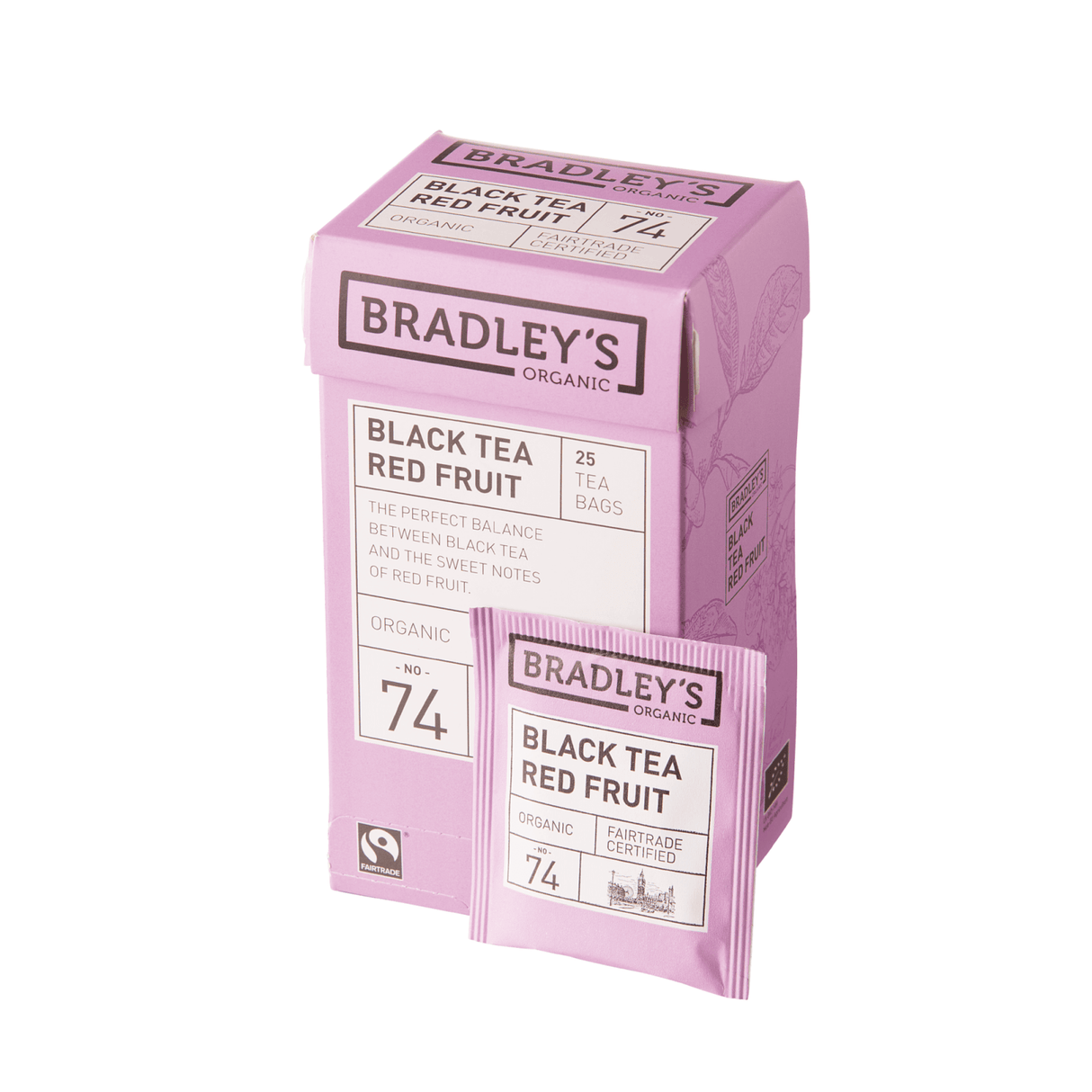 Bradley's organic no. 74 black tea red fruit (25x 2gr)