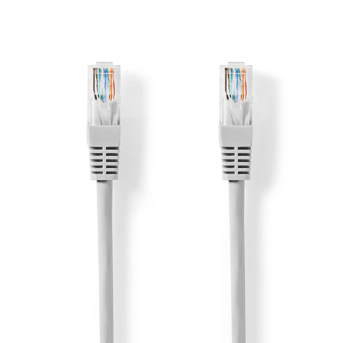 Nedis cat5e netwerkkabel | u utp | rj45 male | rj45 male | 0.50 m | rond | pvc | grijs | label - ccgl85101gy05