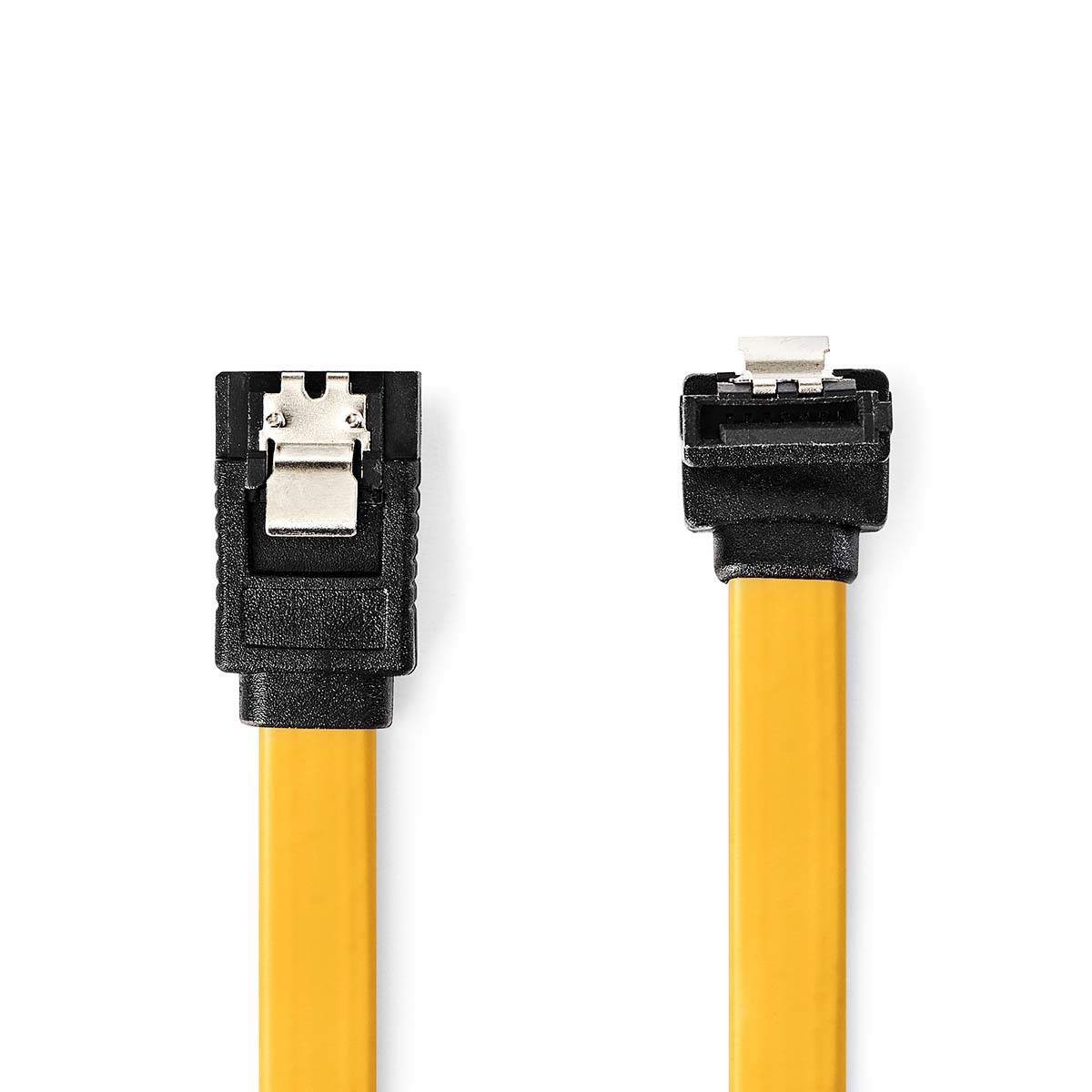 Nedis sata kabel | 6 gbps | sata 7-pins female | sata 7-pins female | vernikkeld | 0.50 m | plat | pvc | geel | doos - ccgb73255ye05
