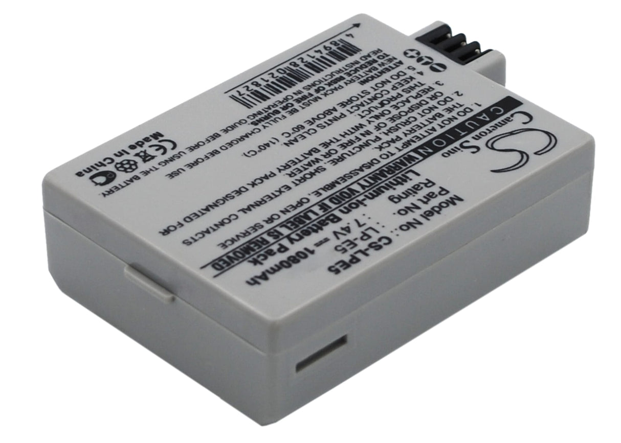 Blu-basic digitale camera accu 7.4v 1080mah li-ion voor canon