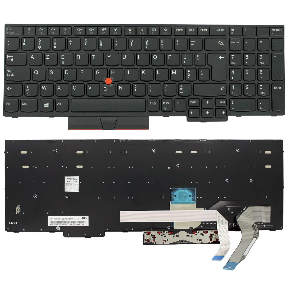 Lenovo laptop toetsenbord azerty be