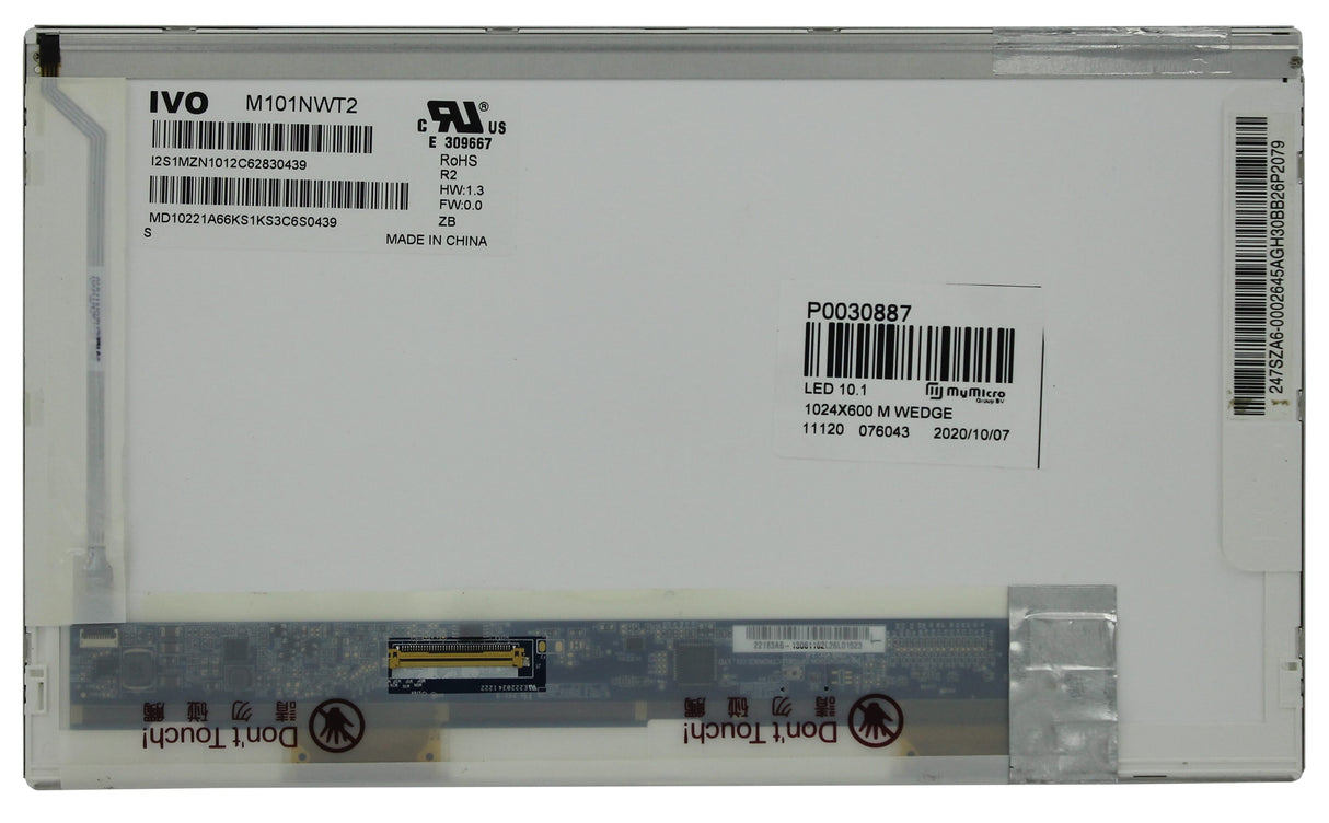 10.1 inch lcd scherm 1024x600 mat 40pin