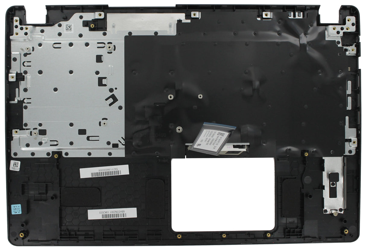 Ty acer laptop toetsenbord qwer us + top cover - zwart