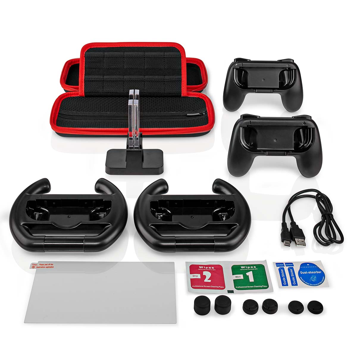 Nedis gaming starter kit | geschikt voor: nintendo switch (oled) | 13-in-1 - gnswkit110bk