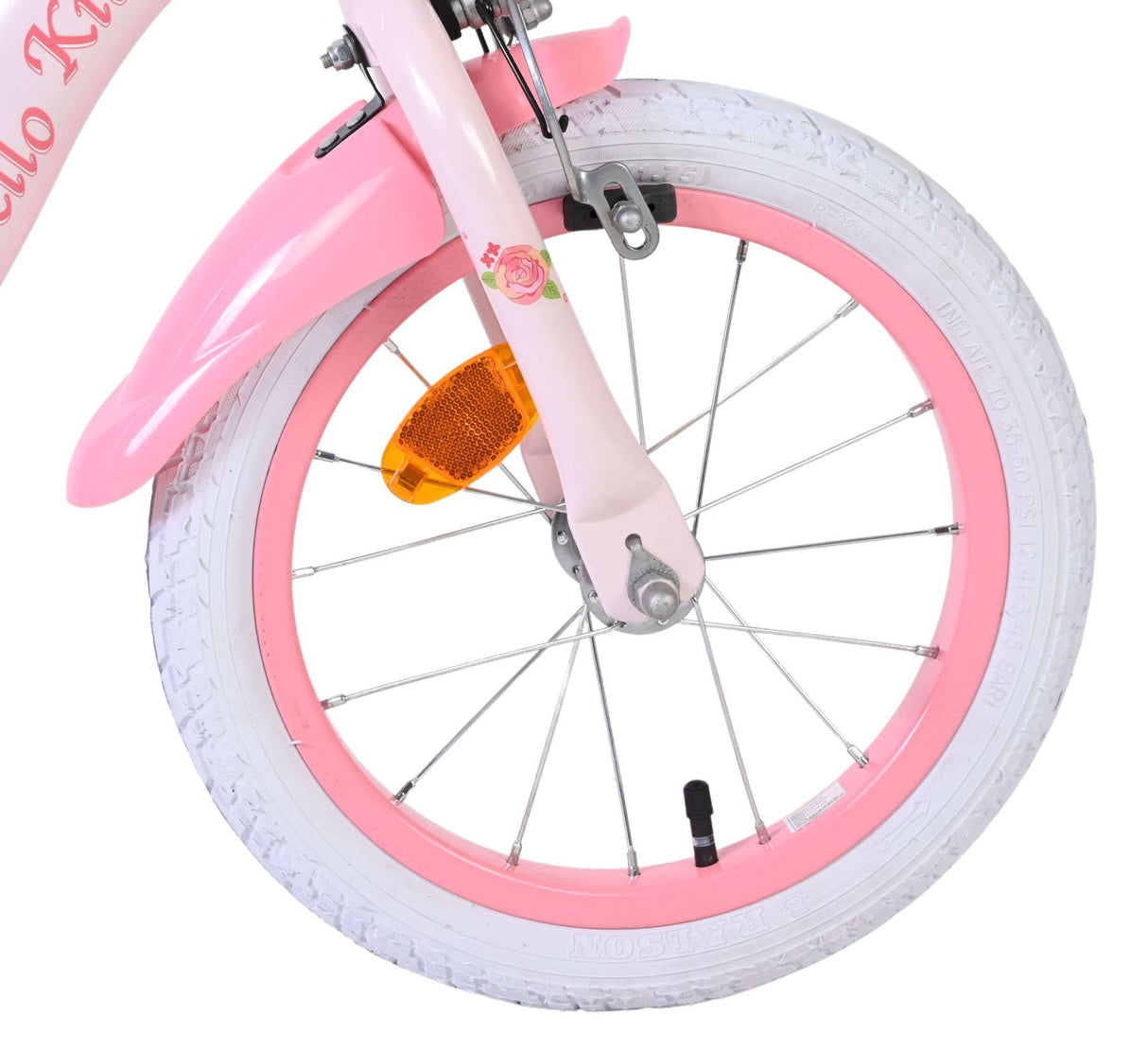 Hello kitty kinderfiets - meisjes - 14 inch - roze