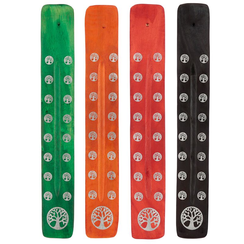 Tree of life houten wierookhouder