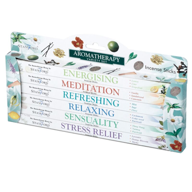 37147 aromatherapie - stamford hex wierook stokjes gift box 6 pakjes