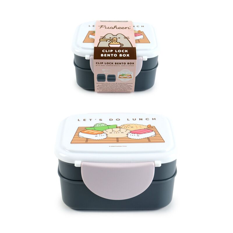 Union pusheen de kat sushi club clip bento box lunchtrommel bestek