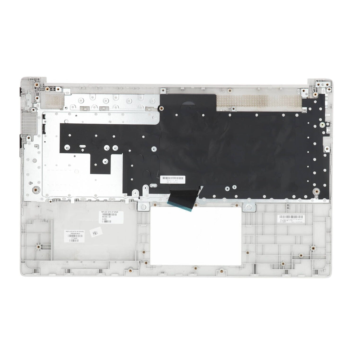 Ty hp laptop toetsenbord qwer us + top cover - zilver