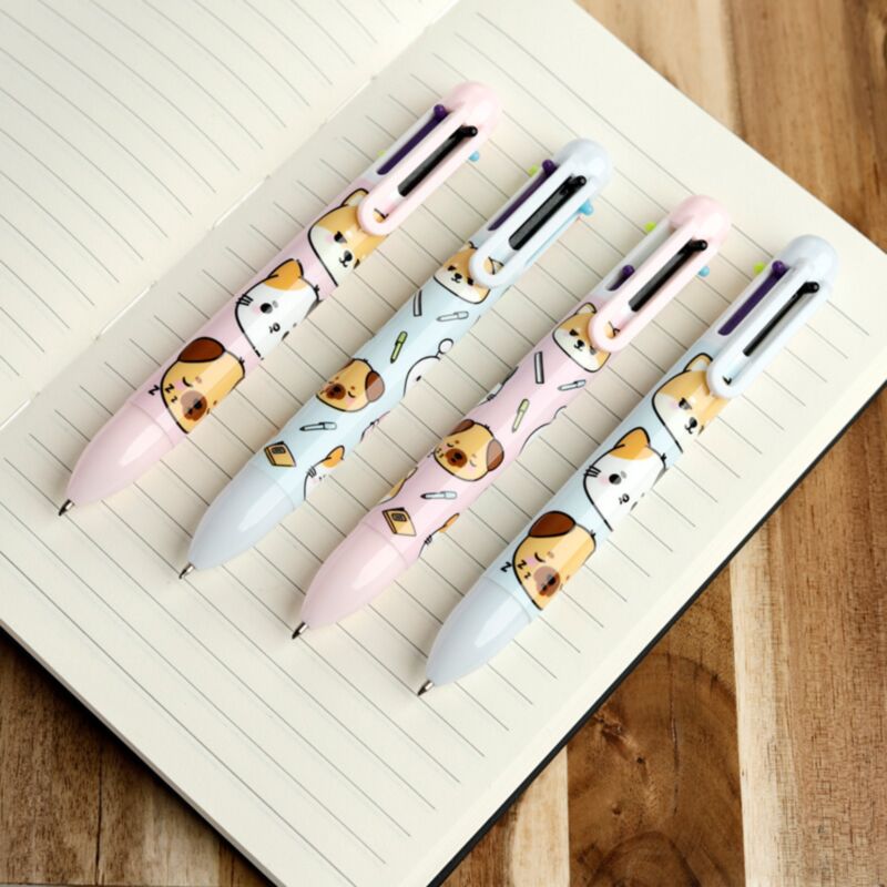 Adoramals huisdieren meer kleuren pen (6 kleuren)