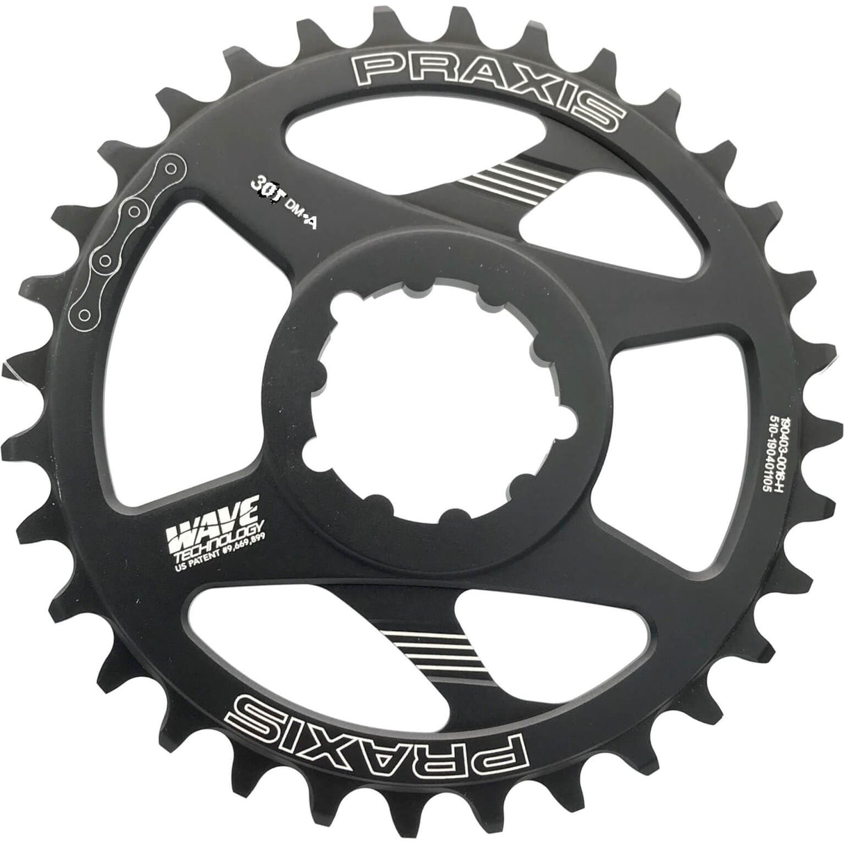 Praxis Kettingblad 1x MTB DM-A 30t staal zwart