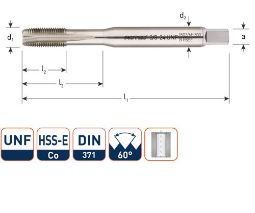 Rotec machinetap din371 nr.10 unf