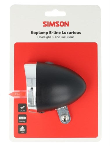 Simson koplamp classic luxurious batterij