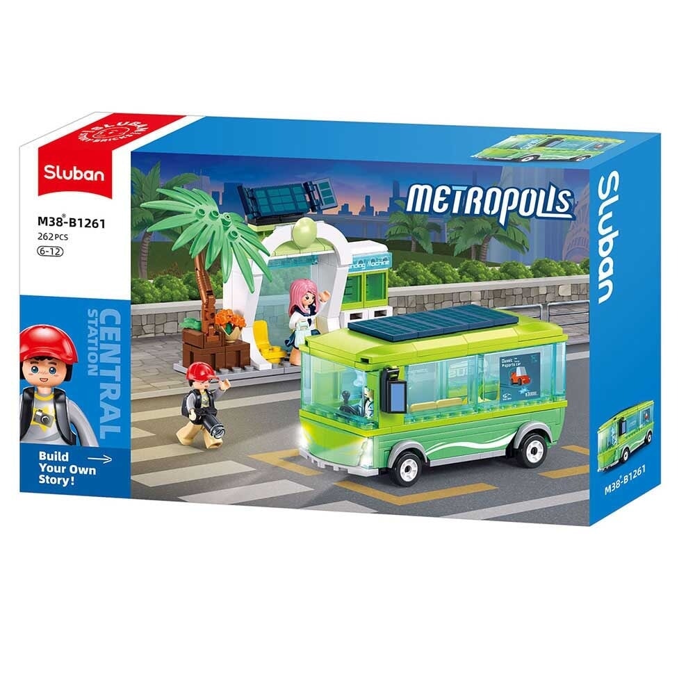 Sluban metropolis new electric bus (m38-b1261)