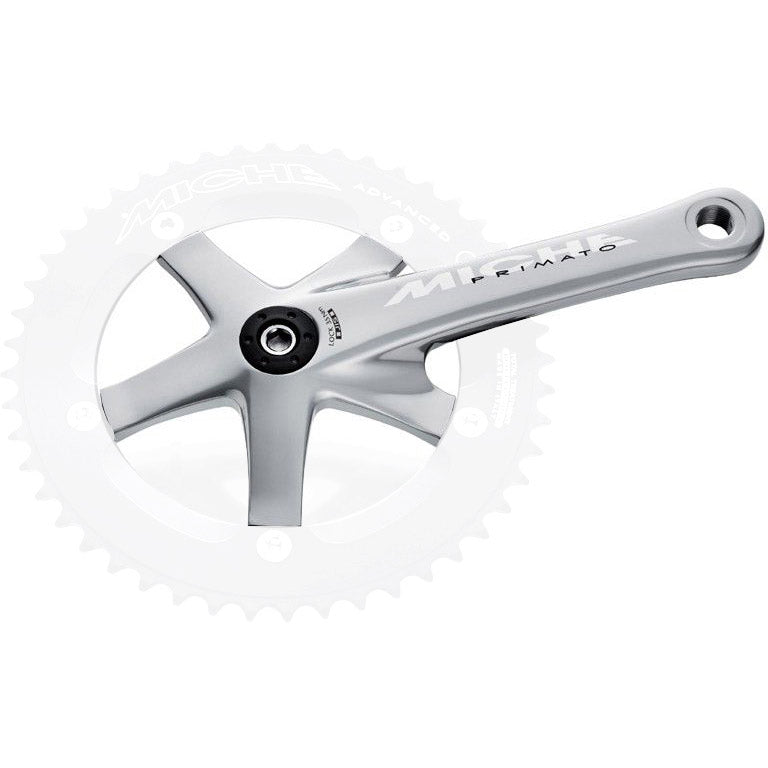 Miche crank primato adv. 172mm rechts zonder tandwiel zilver