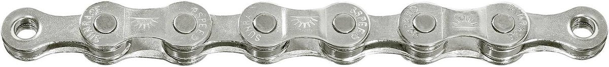 Sunrace Ketting CNM84 - 8-speed, 116L, zilver, stalen fietsketting