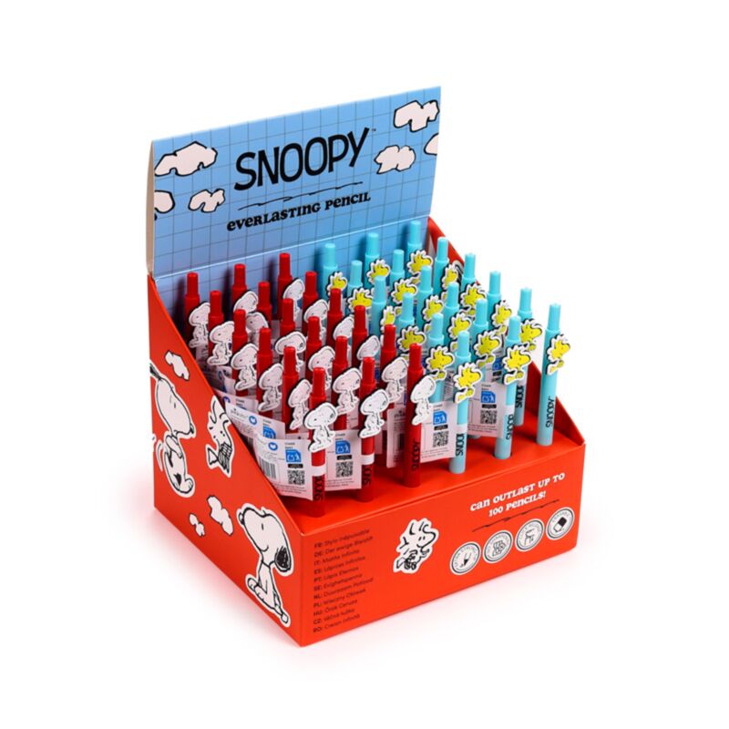 Union peanuts snoopy woodstock oneindig potlood