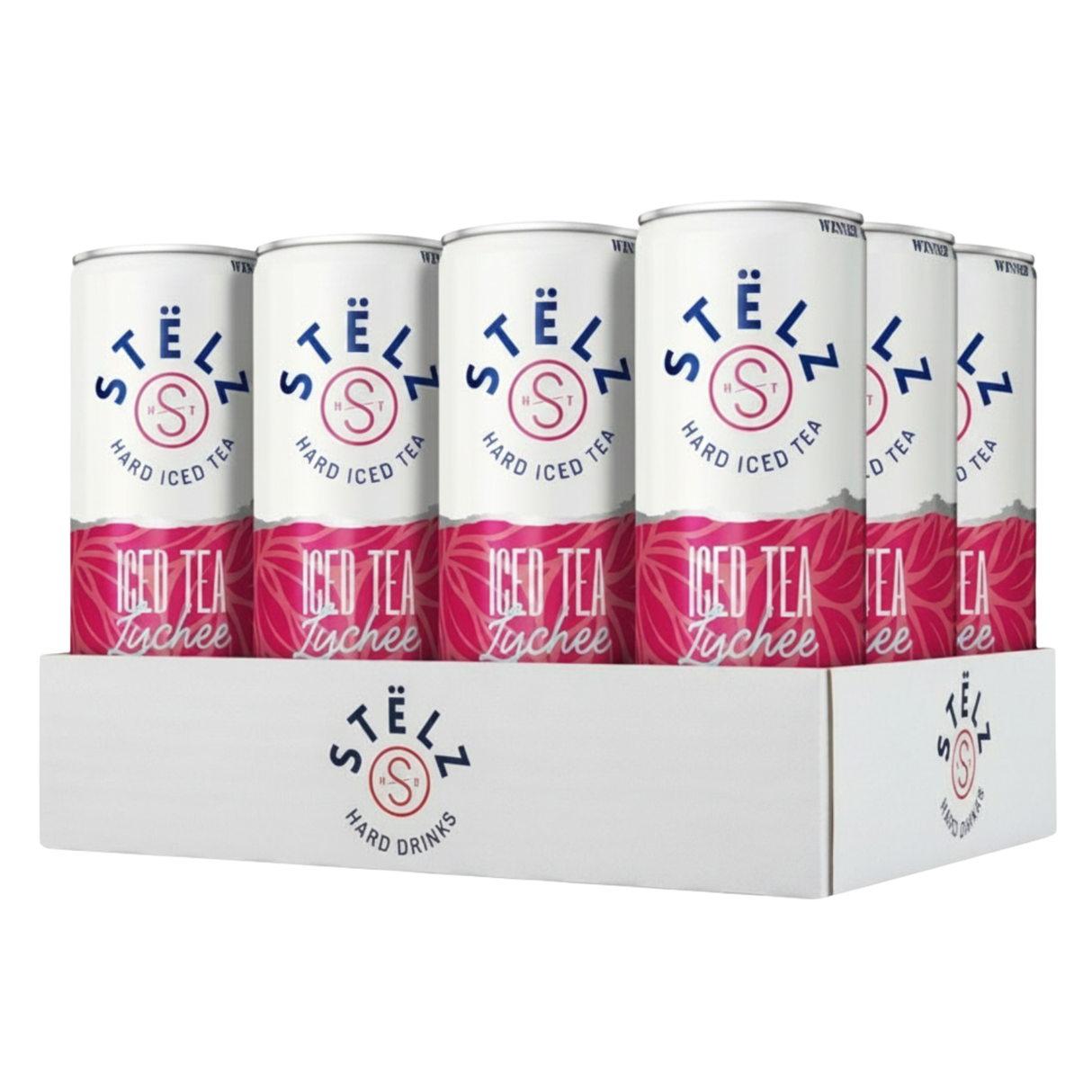 Stelz hard iced tea lychee blik (12x25 cl)