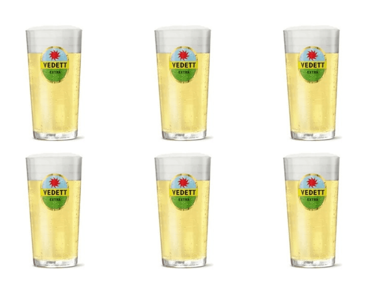 Vedett white glas (6x 33cl)