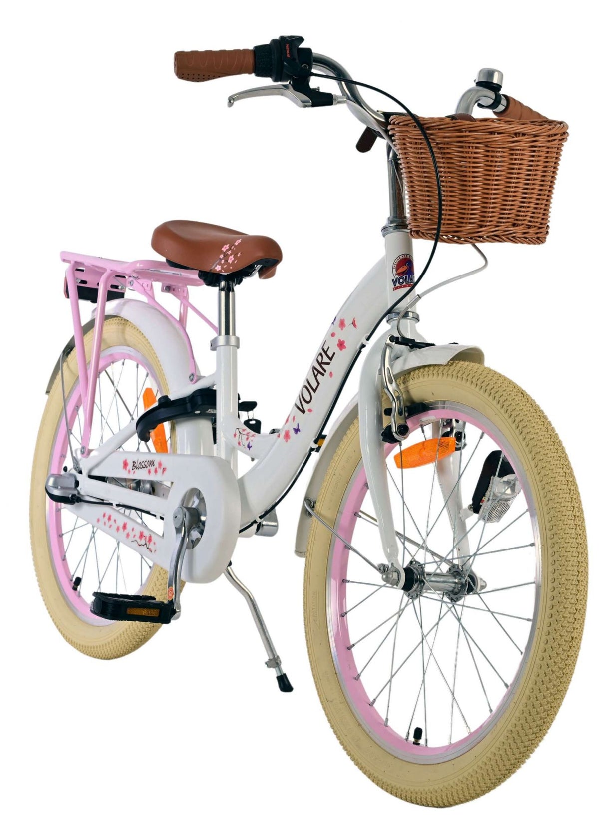 Volare blossom kinderfiets - meisjes - 20 inch - wit - nexus 3