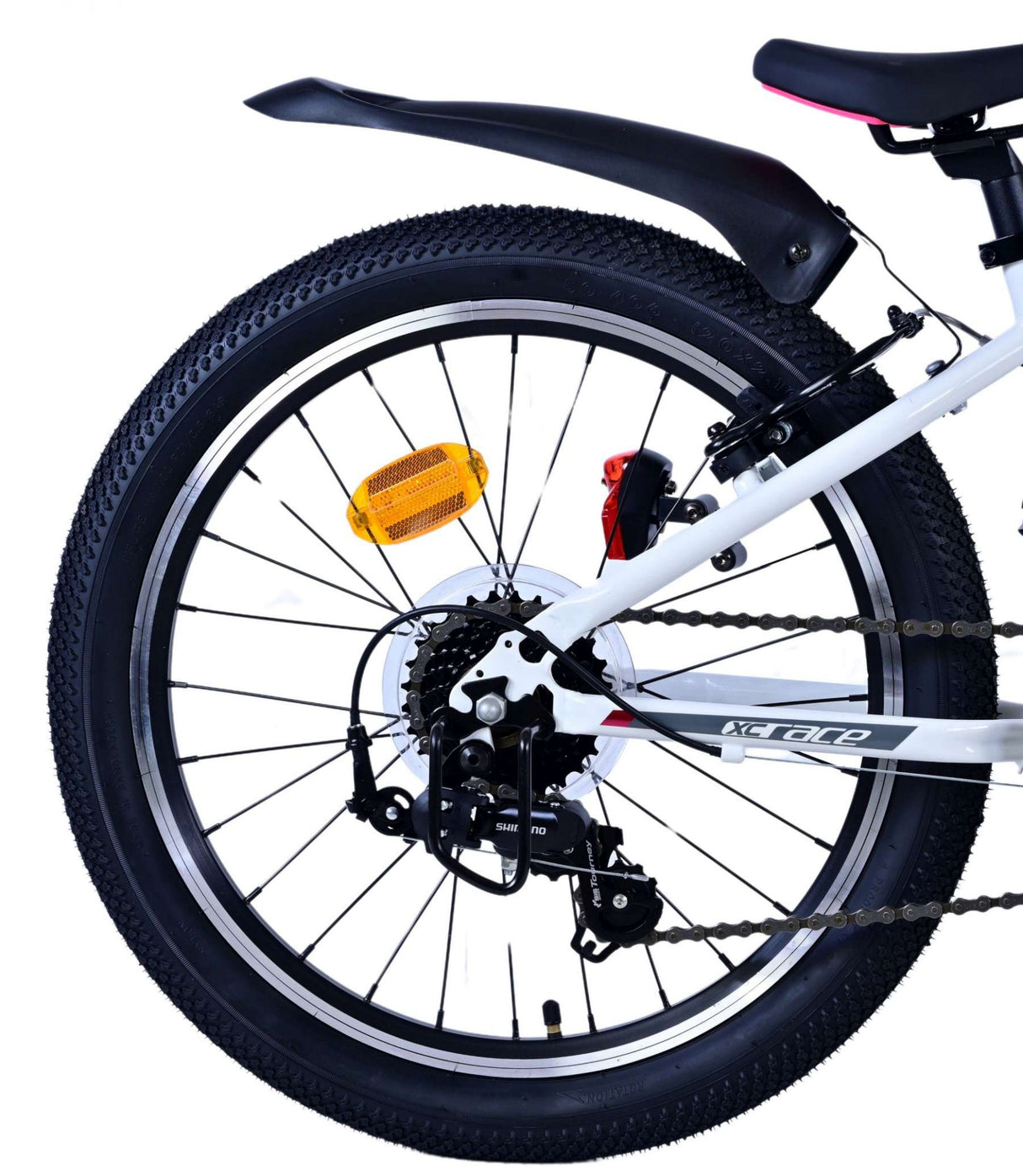 Volare xc race kinderfiets - 20 inch - wit roze - 7 speed